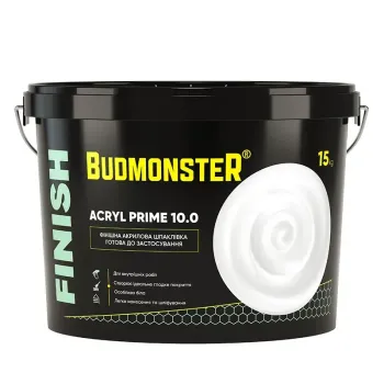 Шпаклівка акрилова BudmonsteR 10.0 ACRYL PRIME, 15 кг