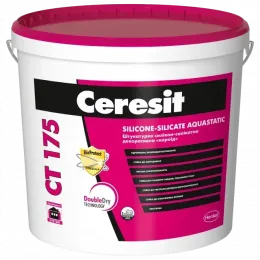 Штукатурка силікон-силікатна короїд Ceresit CT 175 Silicone-Silicate Aquastatic 2К 25 кг