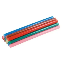 Стрижні клейові Mastertool 11.2х200 мм, 12 шт, кольорові, (42-0155)